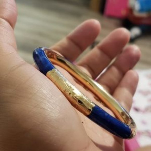 14k gold lapis bracelet - Picture 8 of 11